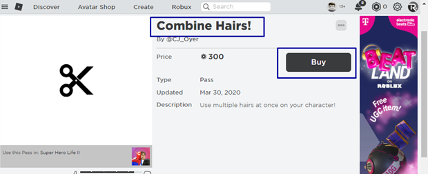 How to add more than one hair on roblox mobile